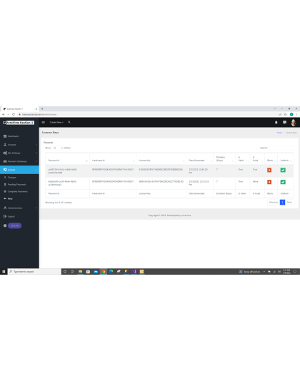 Software License Management System