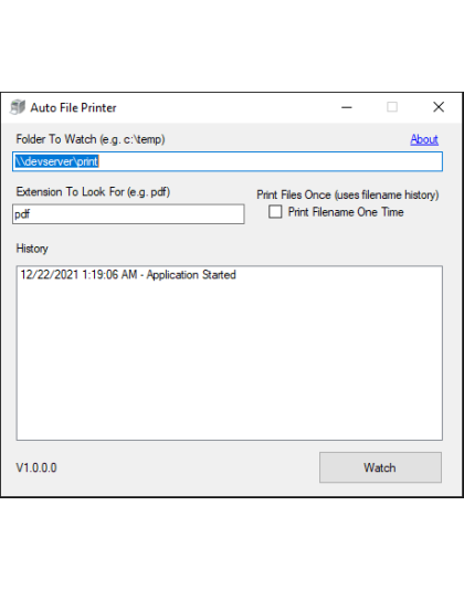 Auto File Printer