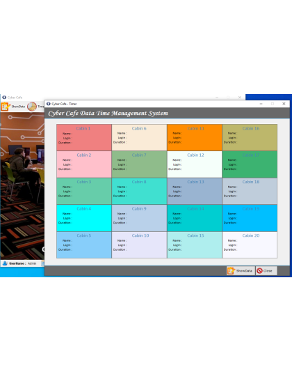 Cyber Cafe Data Time Management System