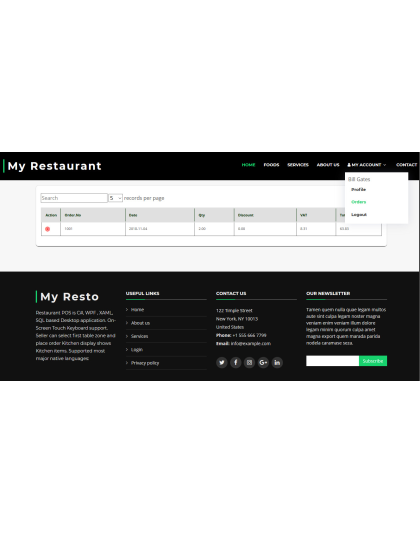 Restaurant POS - Web Version