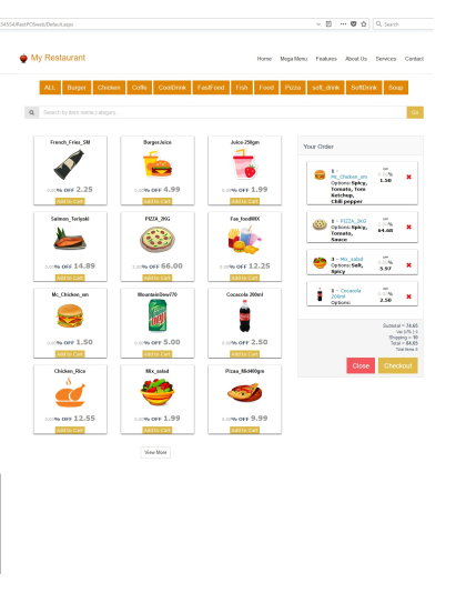 Restaurant POS - WPF\Web Version