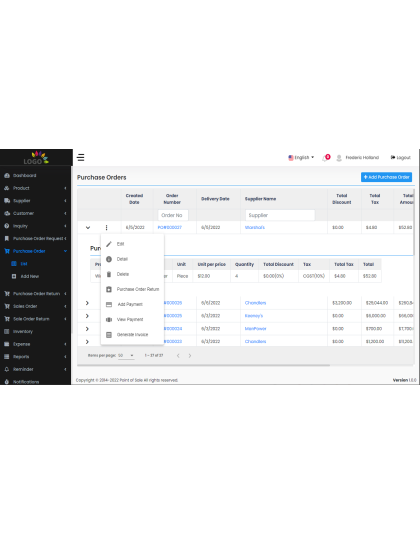 Advanced POS With Inventory Management