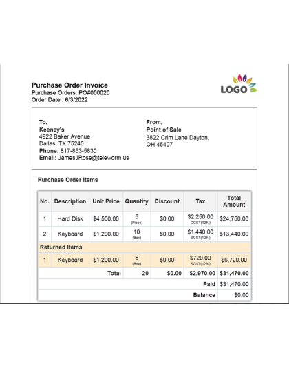 Advanced POS With Inventory Management