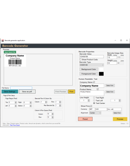 Barcode Generator Software