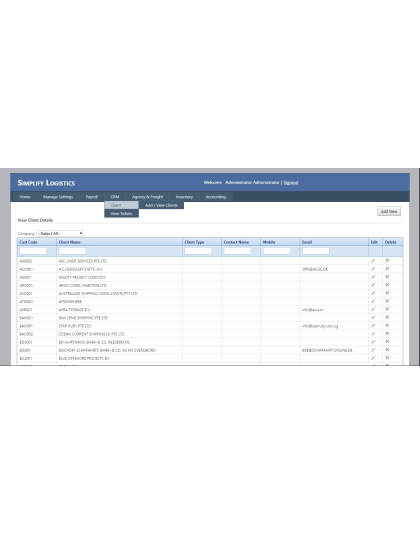 Logistics ERP