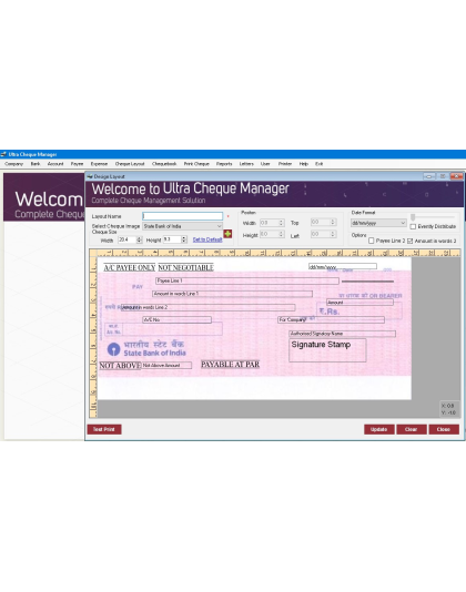 Cheque Printing Software