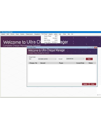 Cheque Printing Software