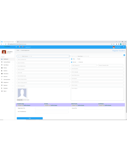 Institute Management System