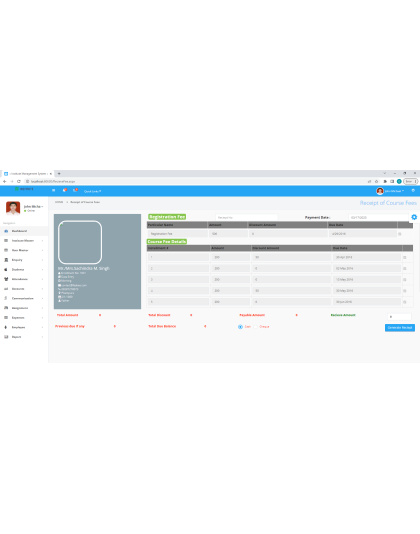 Institute Management System