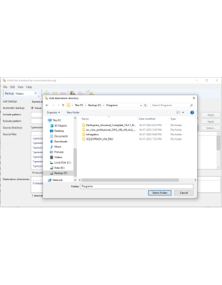 Automatic File Backup