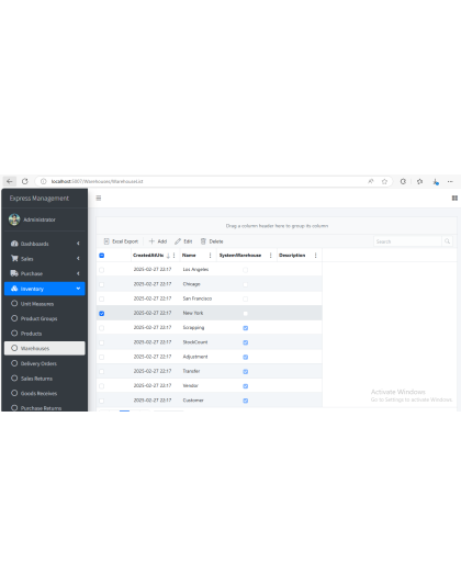 Warehouse Inventory Management System