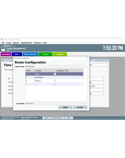 Bus/Train Ticket Management System