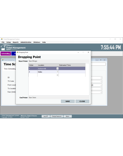 Bus/Train Ticket Management System